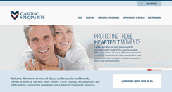 Desktop Screenshot of cardiacspecialists.com