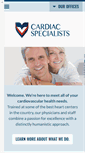 Mobile Screenshot of cardiacspecialists.com